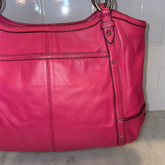 Coach Purse Handbag Leather Pocketbook Alexandria Chain Shoulder Bag - Picture 3 of 16